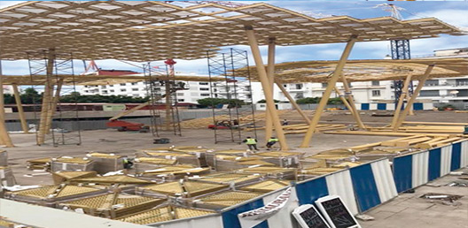 Rabat : A la Place Moulay El Hassan, une mystérieuse installation qui fait polémique