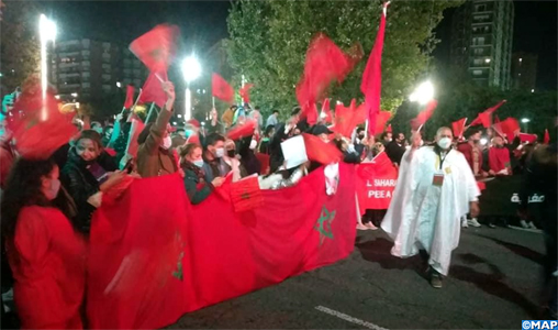 Grande manifestation des marocains à Tarragone pour dénoncer les actes criminels du "polisario"