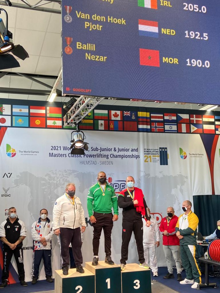 Coupe du monde de Power Lifting / Suède 21 : Nizar Ballil, un Marocain au podium