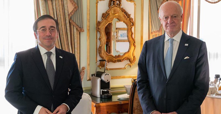 Sahara : Staffan de Mistura conclut sa tournée par une rencontre avec José Manuel Albares