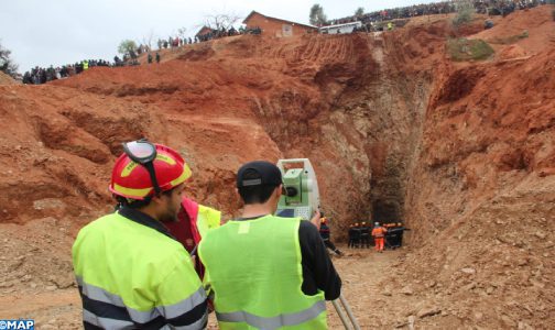 Sauvetage du petit Rayan: Début des travaux de forage horizontal