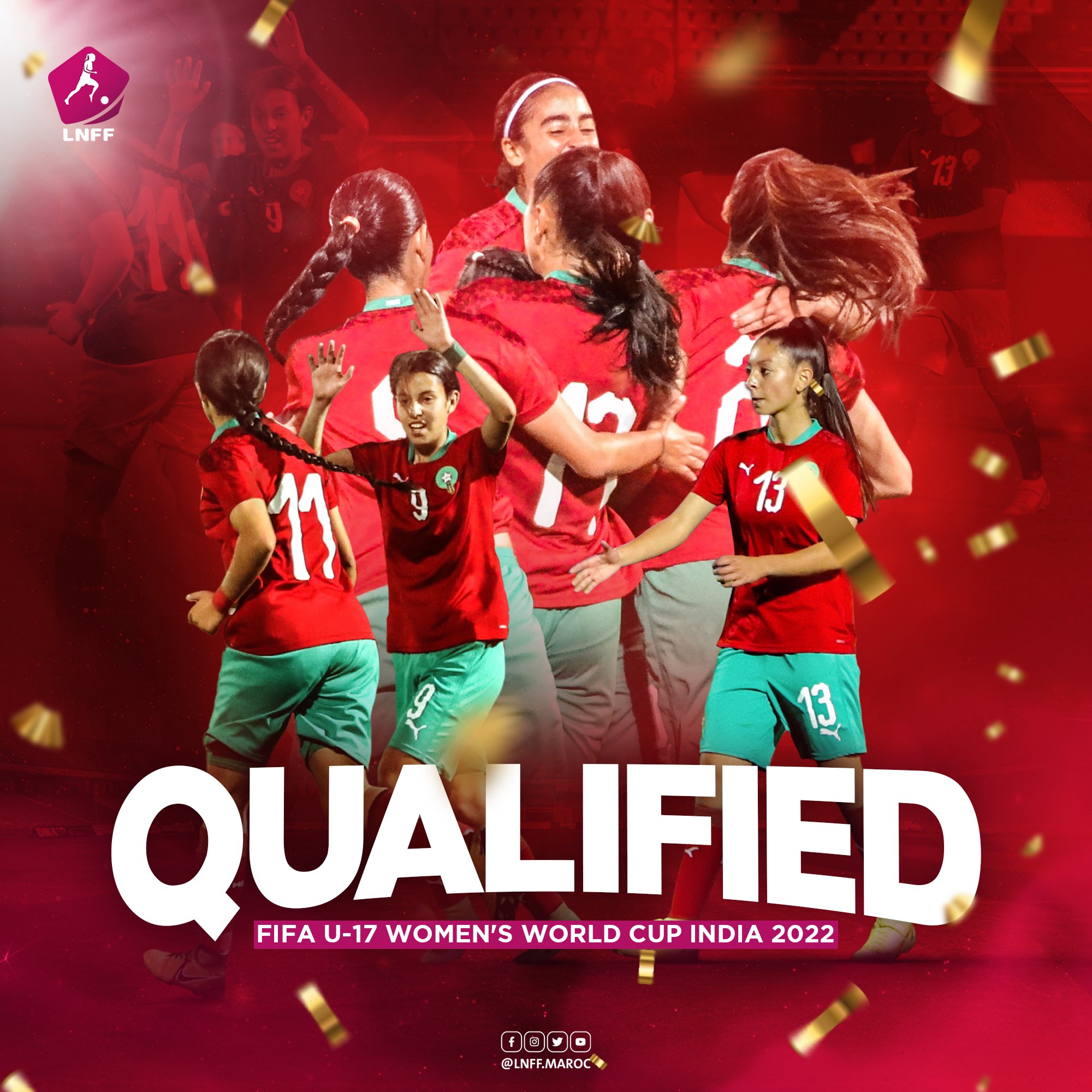 Qualification de l'équipe nationale Féminine U17 au Mondial 2022 : La LNFF félicite les Lioncelles