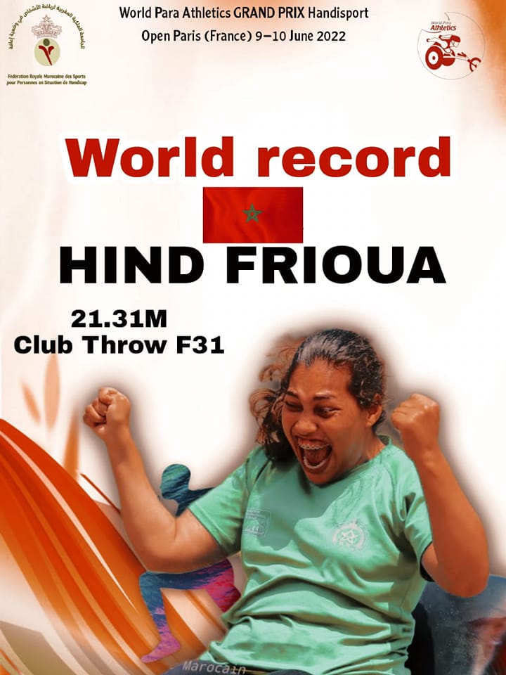 Meeting de Paris de para-athlétisme : Une belle moisson des Marocains, 4 médailles d’or, un record mondial, un record africain et un autre personnel