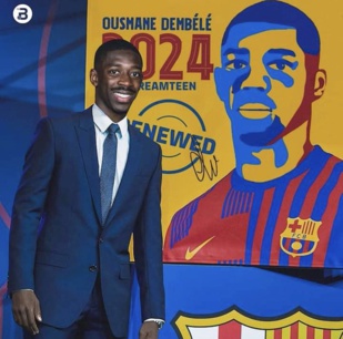 Barça : Dembélé reste Catalan jusqu’à 2024