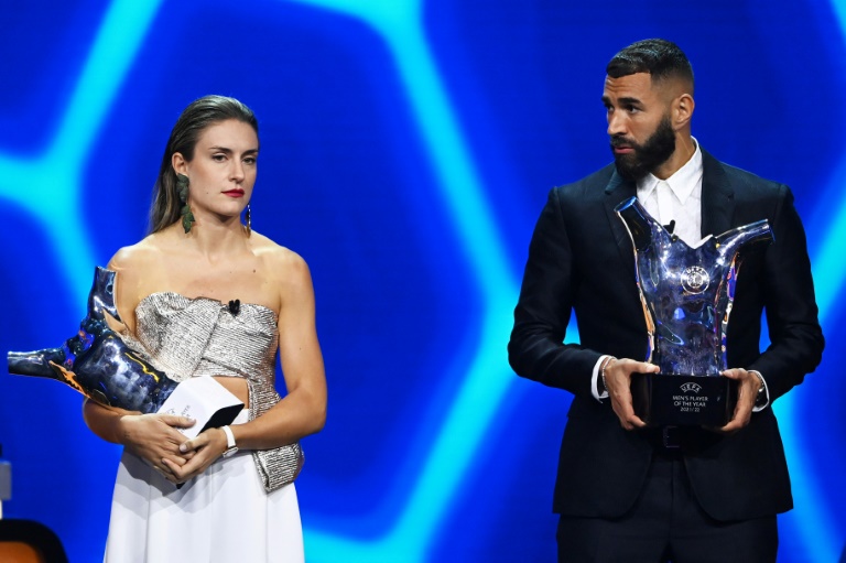 Trophées UEFA: Benzema sacré avec vue sur le Ballon d'Or, Putellas lauréate devant Mead