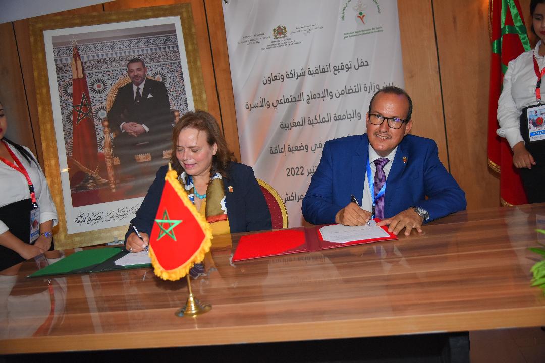 Meeting International Moulay El Hassan de para-athlétisme : La FRMSPH et le ministère de la Solidarité signent une Convention