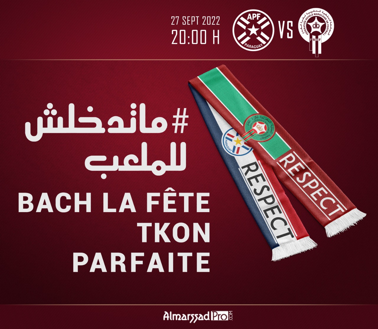 Maroc-Paraguay : Un hashtag pour le respect de l’hymne national adverse et le non envahissement du terrain