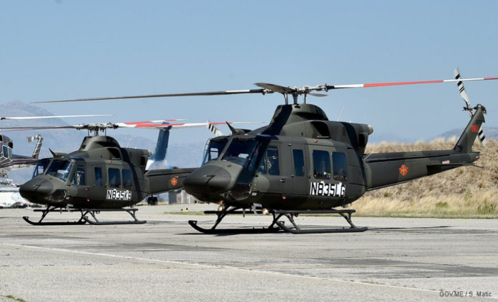 Livraison des hélicoptères BELL 412 EPI à la Marine Royale