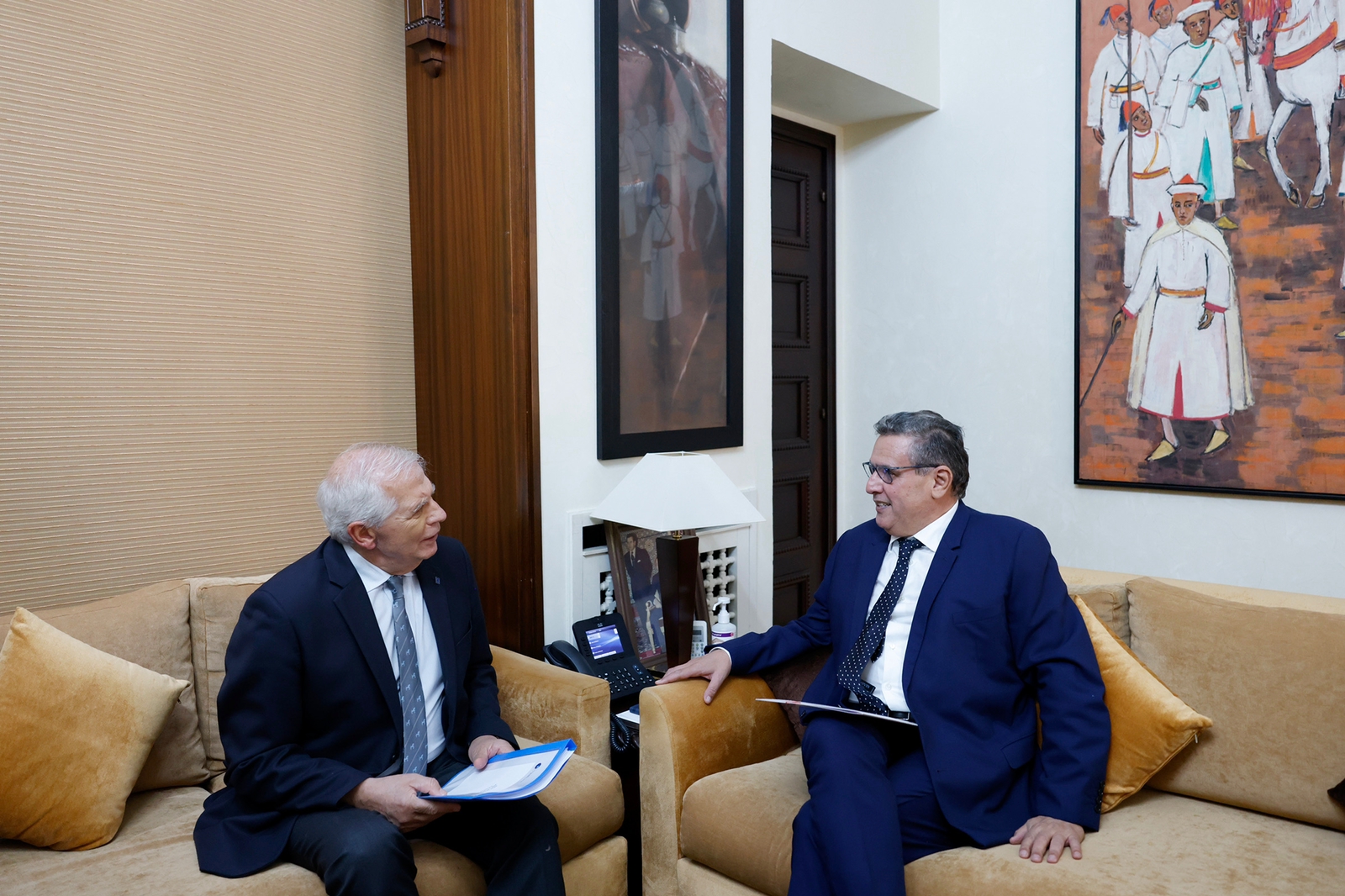 Aziz Akhannouch reçoit Josep Borrell