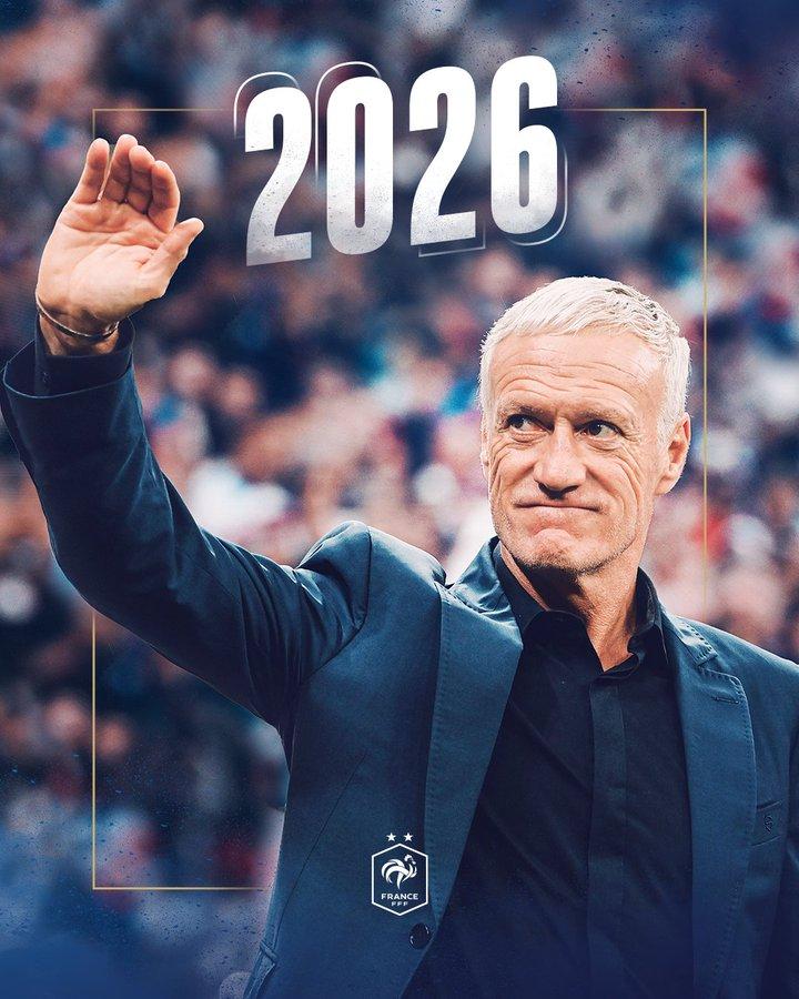 Equipe de France: Deschamps prolonge jusqu' au Mondial 2026