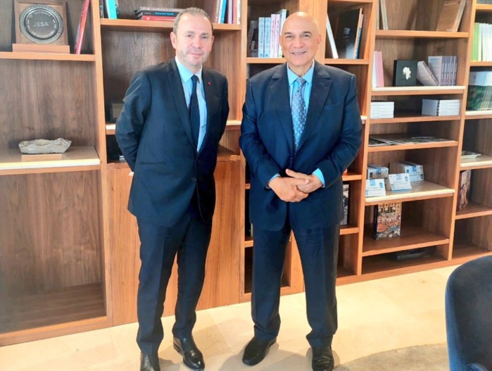 Mustapha Terrab reçoit Christophe Lecourtier