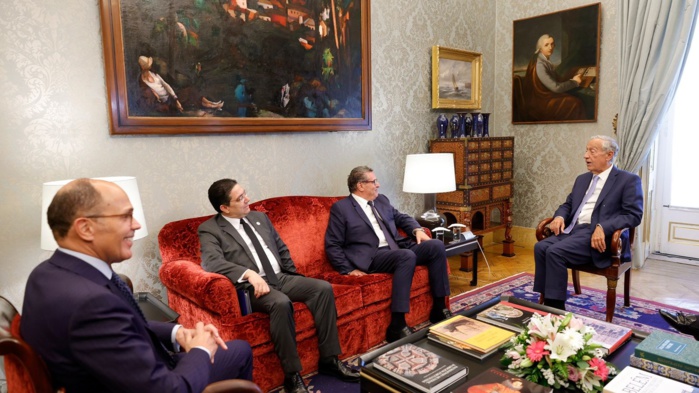 Lisbonne : Le Président portugais reçoit le Chef du gouvernement Aziz Akhannouch