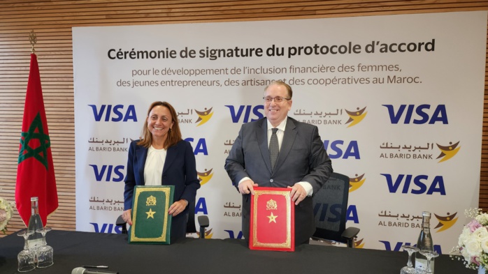 Al Barid Bank et Visa s'associent pour la promotion de l’inclusion financière au Maroc