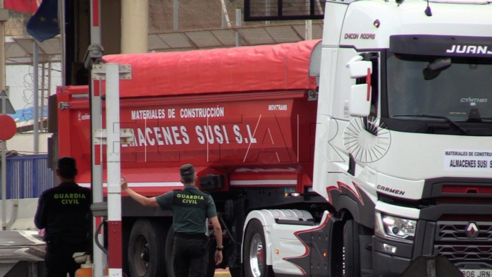 Sebta : Nouveau test de passage des marchandises par voie terrestre