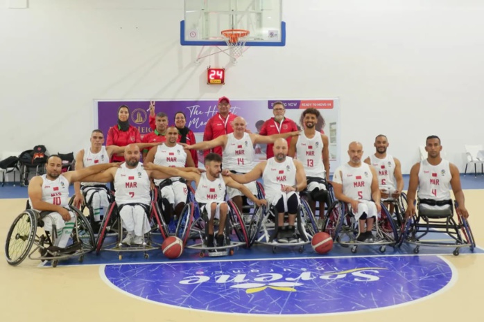 Jeux africains paralympiques/Handibasket (hommes): Le Maroc bat la RD Congo (100-22)