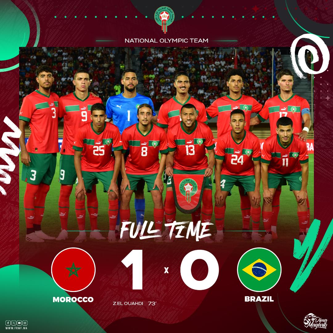 U23 / Amical Maroc - Brésil : Les Lionceaux vainqueurs de la Seleçao