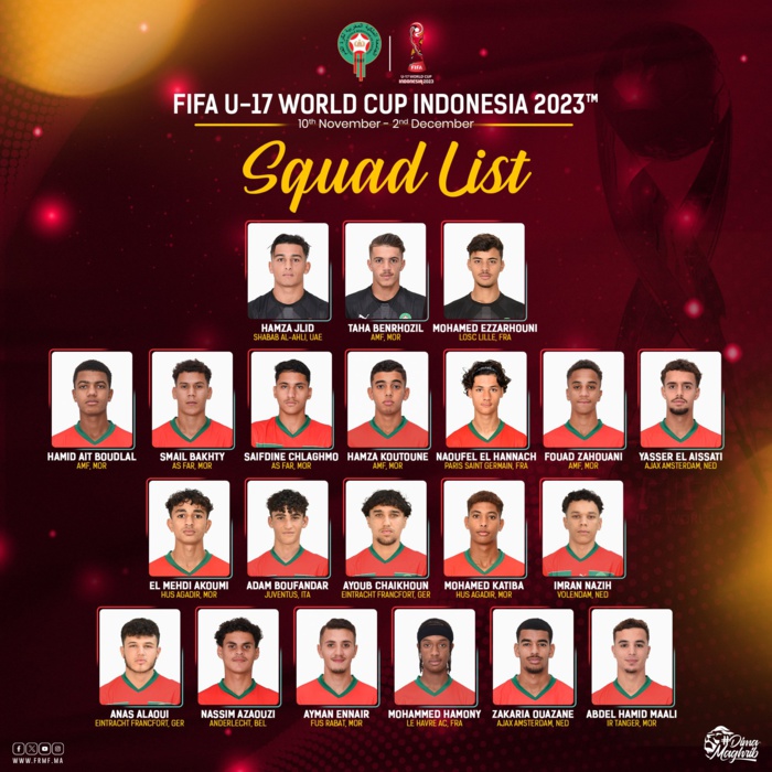 Mondial U17: La liste des 21 Lionceaux convoqués dévoilée
