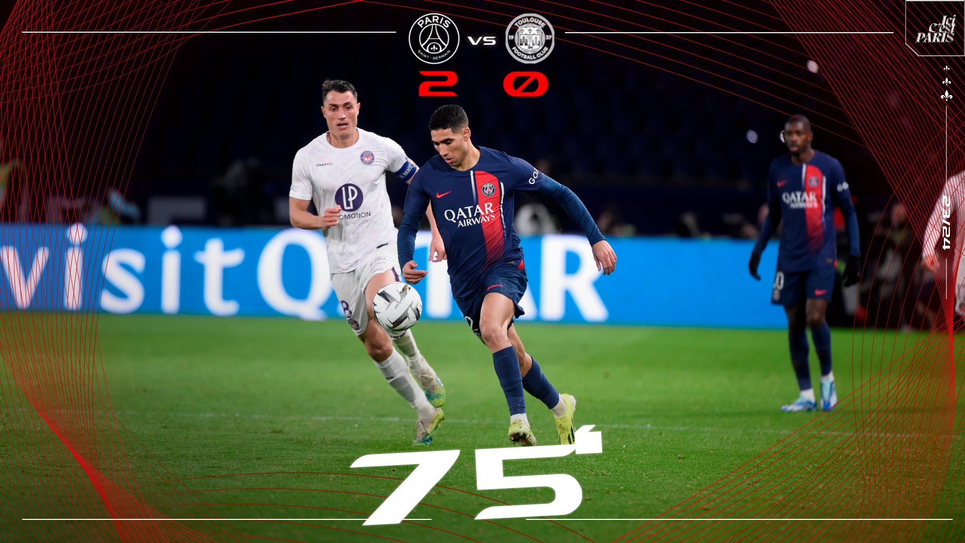 Trophée des Champions/ PSG-Toulouse : Hakimi, très satisfaisant !