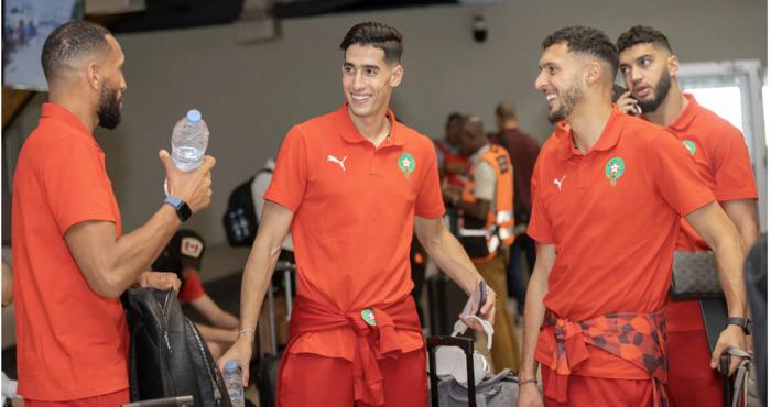 CAN 2023 : L'arrivée des Lions de l'Atlas commentée par la CAF