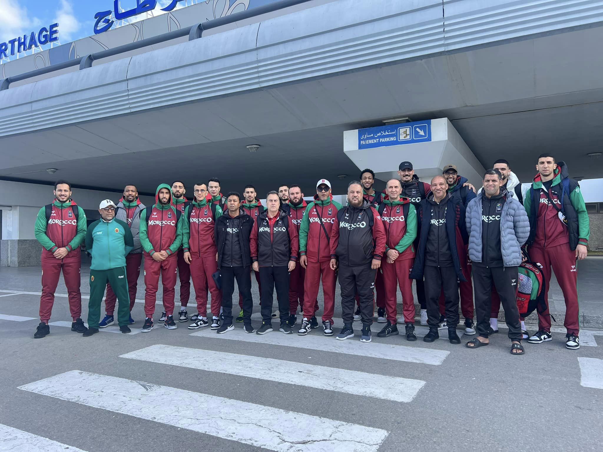 Pré-éliminatoires du FIBA Afro Basket 2025:  L'équipe nationale arrive à Tunis pour affronter la Libye
