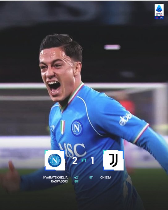 Serie A/J27 : le Napoli vainqueur de la Juventus