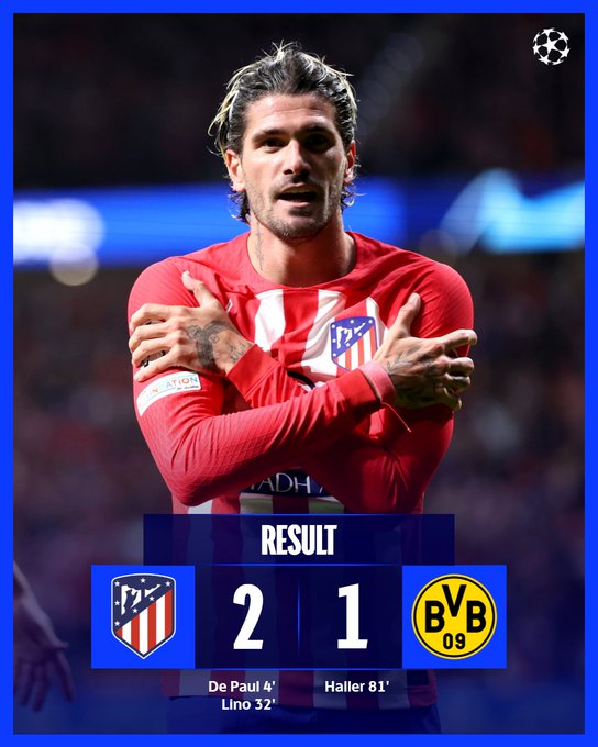 Ligue des champions/ Atlético- Dortmund : Une courte avance des Colchoneros avant le retour