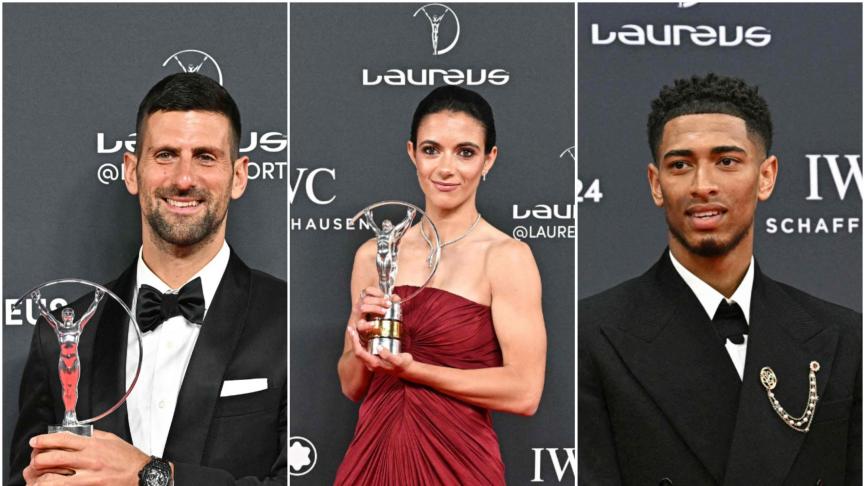 Djokovic, Bellingham et Bonmati récompensés des prix Laureus du sport