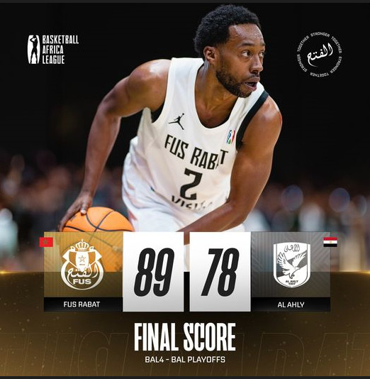 Play-offs de la 4ème édition de la Basketball Africa League (BAL) 2024: Le FUS vainqueur d‘Al Ahly (Egypte)