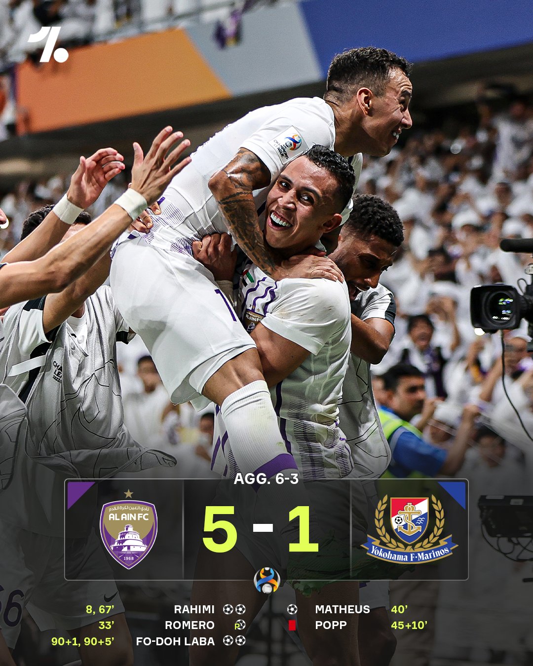 Ligue des Champions de l’AFC:  Rahimi offre le titre et la participation au Mondial des clubs à son équipe