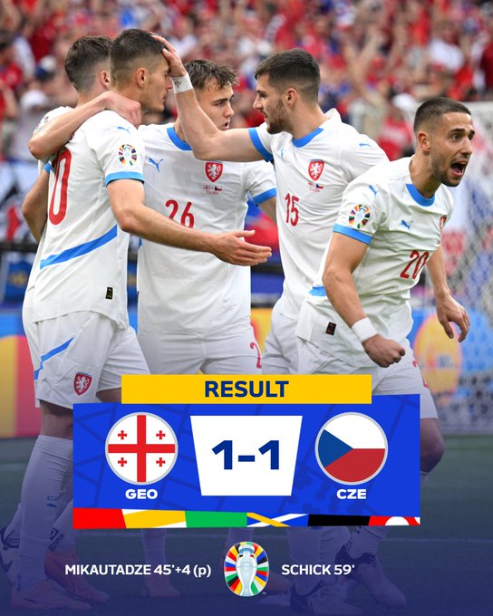 Euro 2024 : La Géorgie manque le hold-up de peu face à la Tchéquie !
