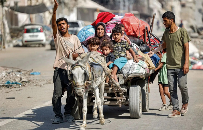 Des milliers de Palestiniens fuient la ville de Gaza, après de nouveaux appels à évacuer