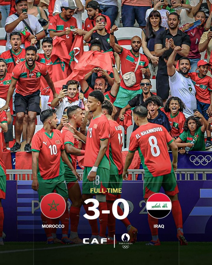 Foot olympique masculin : Les Lions de l'Atlas, premiers du groupe "B", en quart de finale !