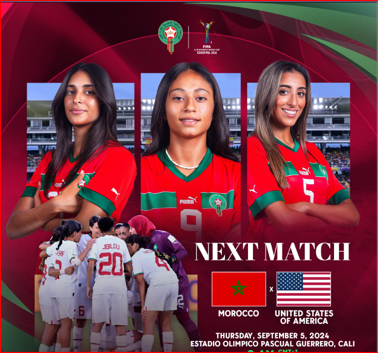 CDM Féminine U20 .J2 / Cette nuit, Maroc- Etats Unis : Horaire ? Chaîne?