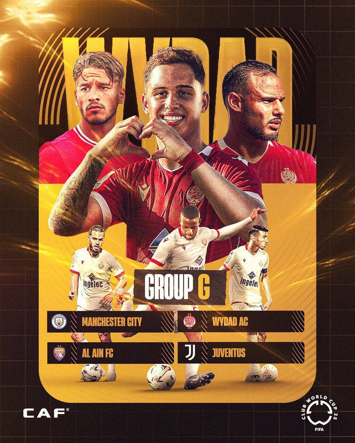 Club World Cup FIFA 2025 : Le Wydad dans le groupe G avec City, Juventus et Al Ain de Rahimi