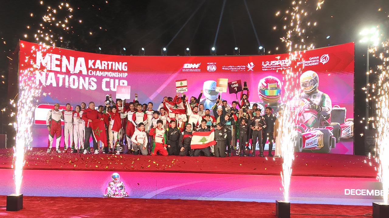 Karting : Le Maroc termine deuxième de la MENA Nations Cup