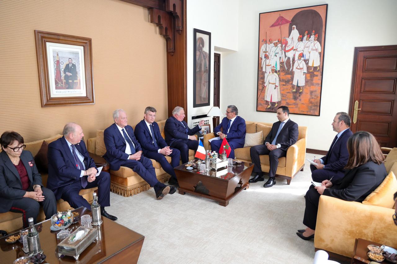 Gérard Larcher reçu par le Chef du gouvernement avant son déplacement vers le Sahara