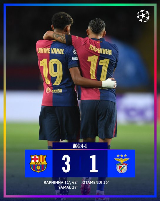 LDC: Le Barça quart-de-finaliste en toute maîtrise !