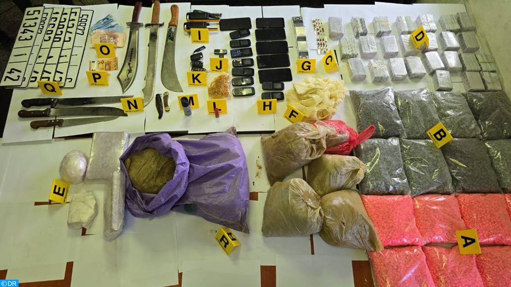 ​Ouezzane: Saisie de 94.728 psychotropes et de 3 kg de cocaïne, arrestation de deux suspects