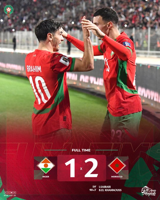 Niger – Maroc : Les Lions vainqueurs … difficilement !