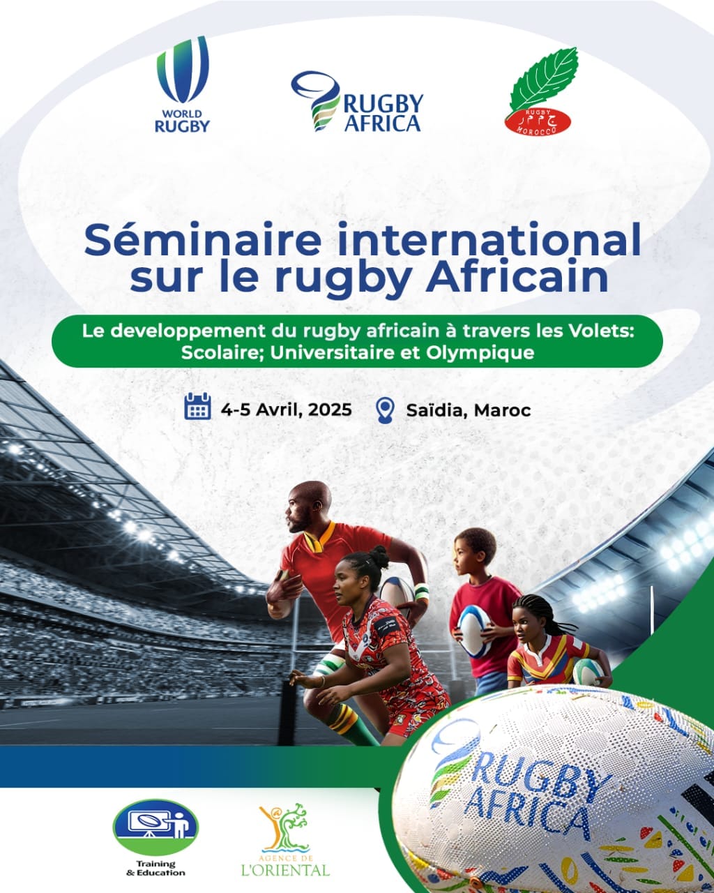 Rugby: Un forum international sur le développement de la discipline en Afrique organisé à Saïdia les 4 et 5 avril