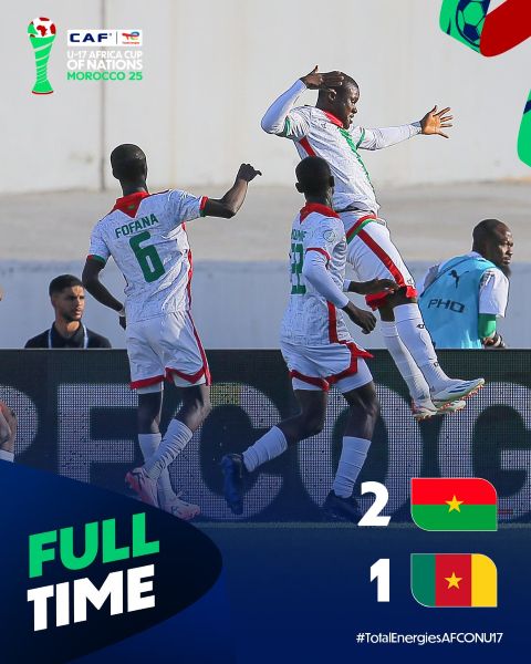 CAN U17 : Le Burkina Faso s’offre le Cameroun et le plus beau but de la compétition !