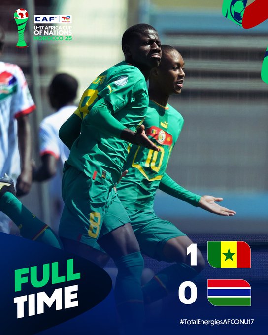 CAN U17 : Le Sénégal difficilement vainqueur de la Gambie