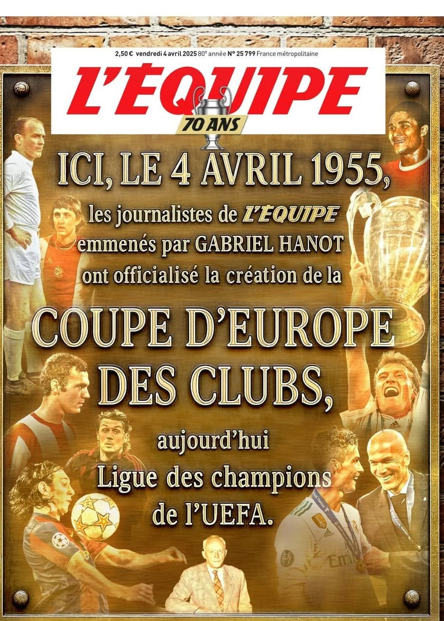 EUFA: Aujourd'hui, date anniversaire de la création de la Ligue des Champions