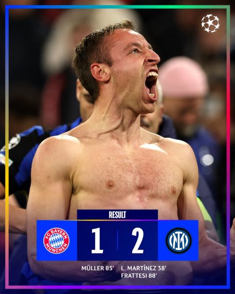 LDC :  Le Bayern battu par L’Inter