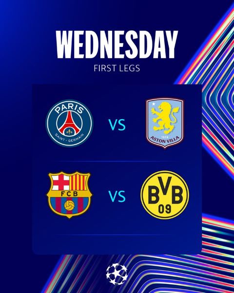 ¼ LDC UEFA :  PSG et Barça donnés en favoris, ce soir !