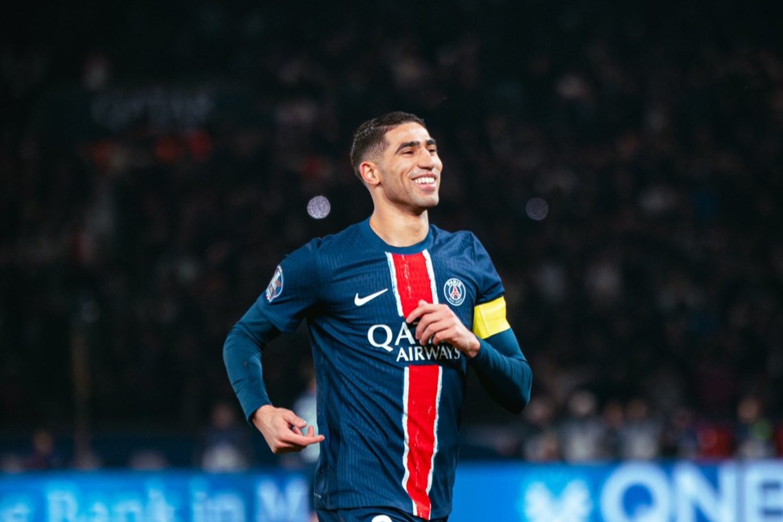 Achraf Hakimi dans l’équipe type de la 28e journée de Ligue 1