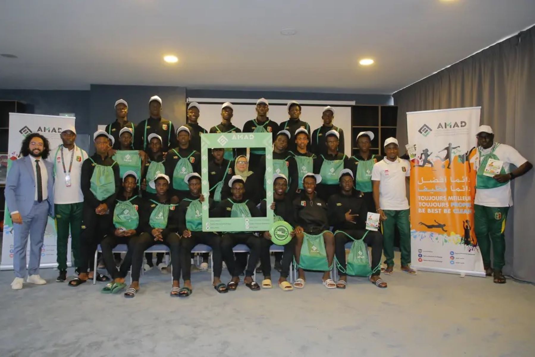 CAN U17 / Dopage: Campagne de sensibilisation de la CAF et de l'Agence Marocaine Anti-Dopage (AMAD) auprès des différentes équipes nationales