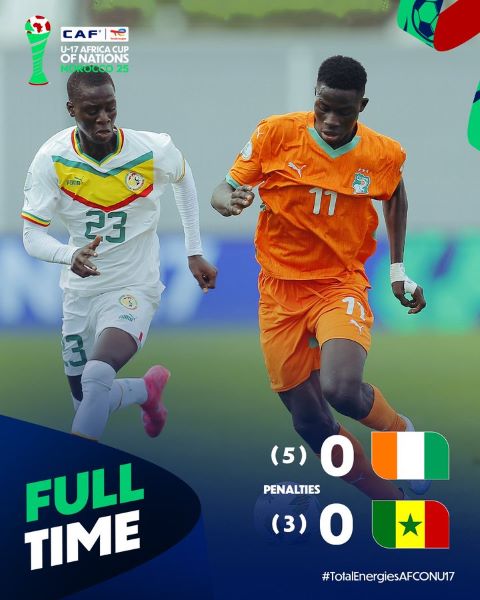 CAN U17/ Officiel :  Maroc - Côte d’Ivoire en demi-finale