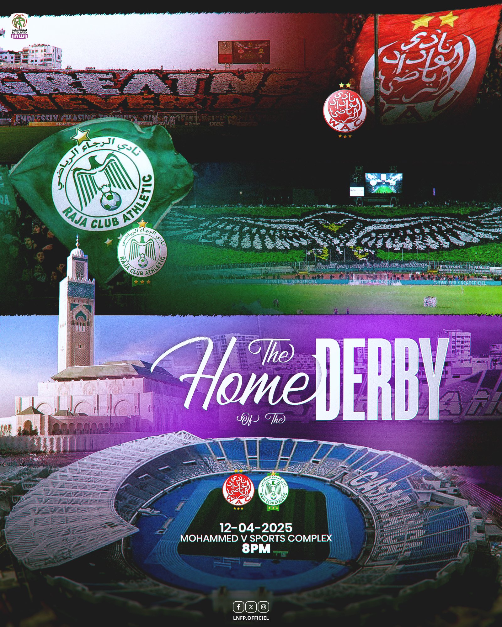 Botola D1 / J26 : Ce samedi, soirée de Derby au ‘’ Stade d'Honneur’’ !