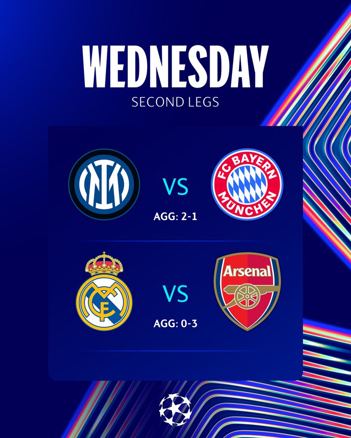 LDC : Real et Bayern pour renverser Arsenal et l’Inter ce soir